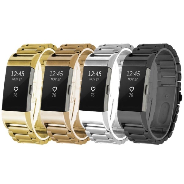 Fitbit Charge 2 erstatningsarmbånd - Sort Black