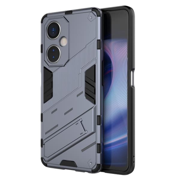 Shockproof Hybrid Deksel med A Modern Touch til OnePlus Nord Ce 3 Lite - Mørkeblå Blue