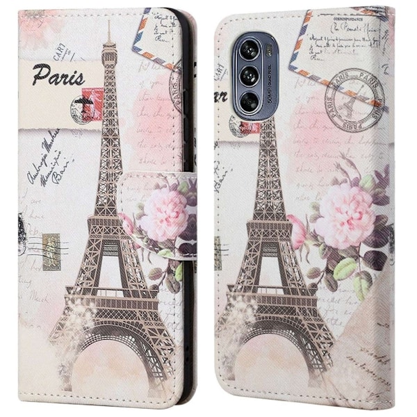 Wonderland Motorola Moto G62 5g Läppäkotelo - Tower Multicolor