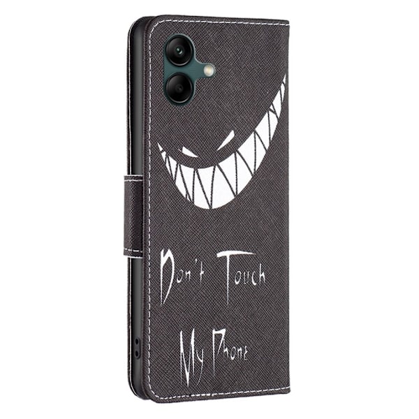 Wonderland Samsung Galaxy A04 Flip Etui - Don't Touch My Phone Black