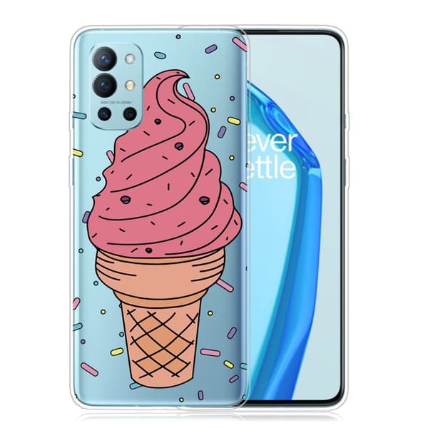 Deco OnePlus 9R Etui - Pink ice cream Pink