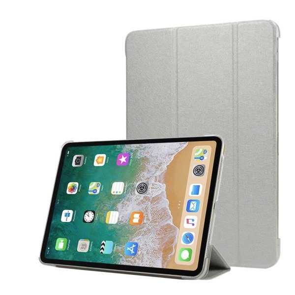 iPad Pro 11 inch (2018) kolmio taivutettava synteetti nahkainen Silver grey