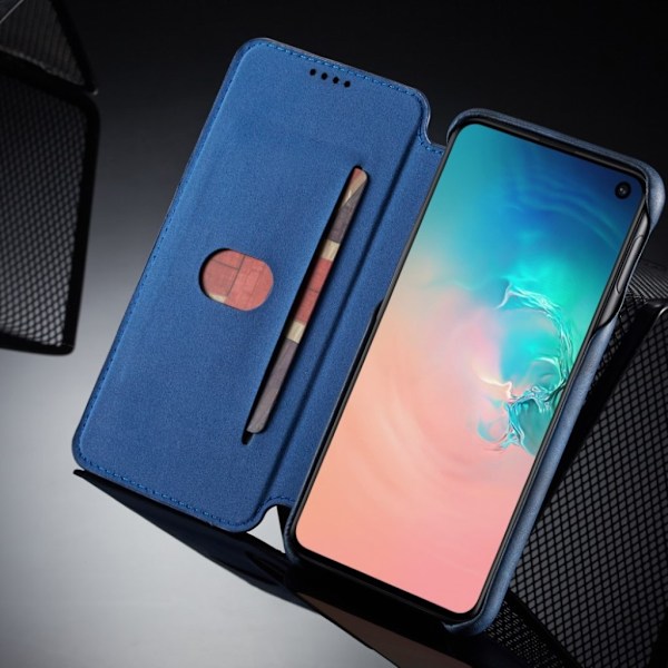 LC.IMEEKE Samsung Galaxy S10e flip case - Sininen Blue