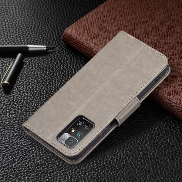 Butterfly Xiaomi Redmi 10 Prime / Redmi 10 Läppäkotelo - Harmaa Silver grey