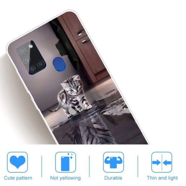 Deco Samsung Galaxy M51 kotelot - Kissa Ja Kissa Silver grey