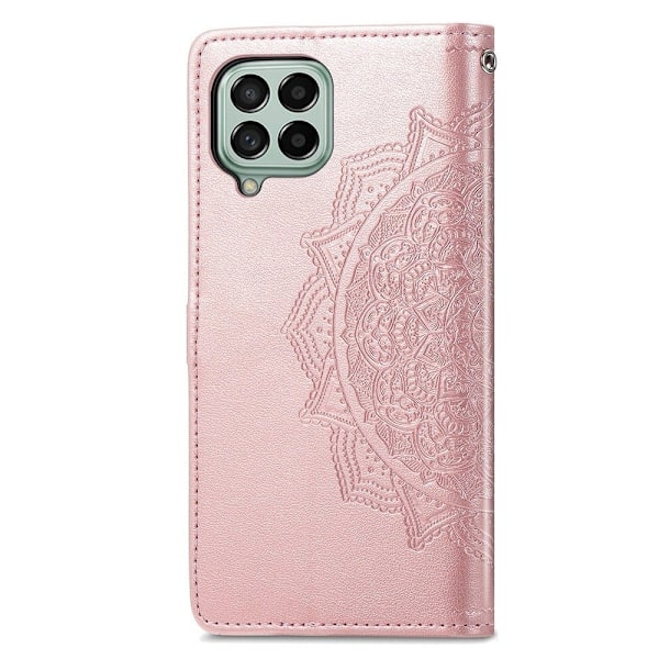 Mandala läder Samsung Galaxy M53 5G fodral - Rosa Rosa