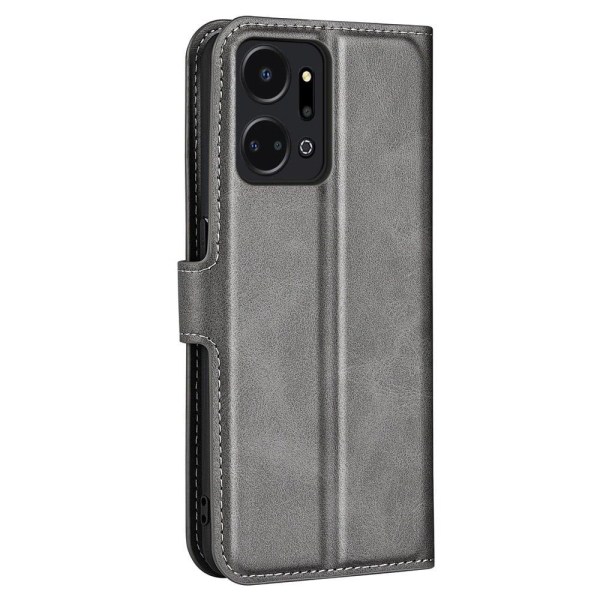 Læderetui med Pung til Honor X7a - Grå Silver grey
