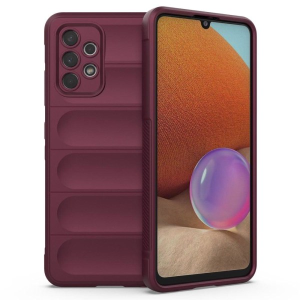 Mjukt greppformat Samsung Galaxy A32 skal - Röd Röd