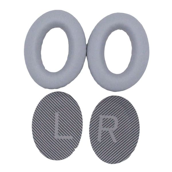 1 par BOSE QC15 / QC25 / QC35 JZF-236 öronkuddar i läder - Silver Silvergrå