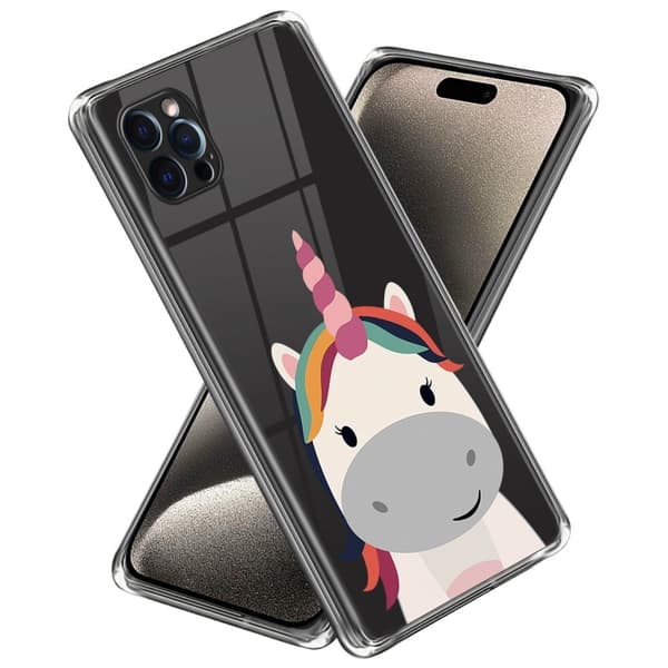 Deco iPhone 16 Pro skal - Häst Rosa