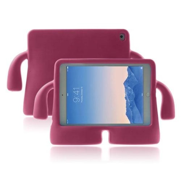 Kids Cartoon iPad Air 2 Ekstra Beskyttende Etui - Hot Pink Pink