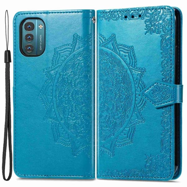 Mandala Nokia G11 / G21 Läppäkotelo - Sininen Blue