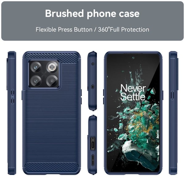 Carbon Flex Suojakotelo OnePlus Ace Pro - Sininen Blue