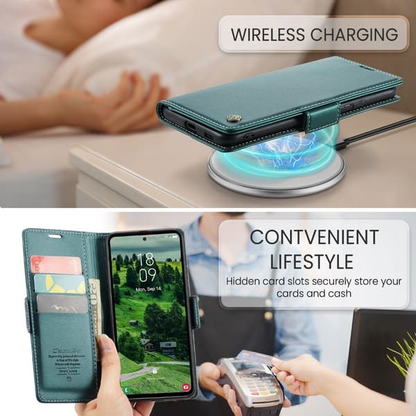 CaseMe lent Samsung Galaxy S25 fodral - Grön Grön