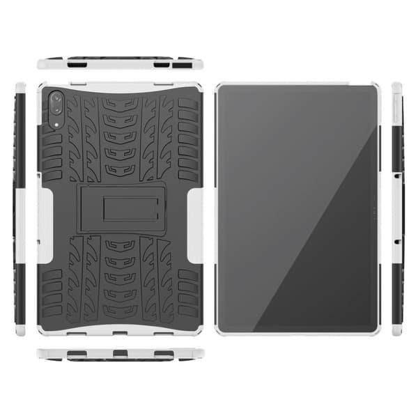 Lenovo Tab P11 Pro hybridfodral med däckdesign - Vit Vit