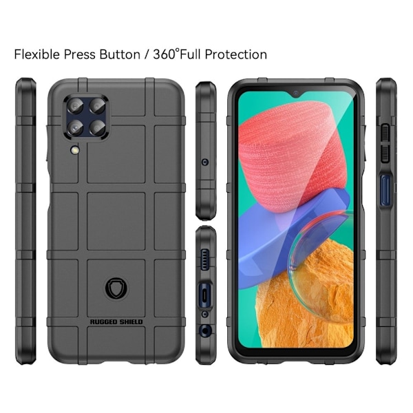 Rugged Shield Samsung Galaxy M33 5G kotelot - Musta Black