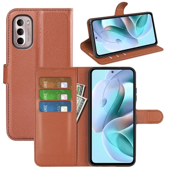 Klassisk Motorola Moto G Stylus (2022) flip etui - Brun Brown
