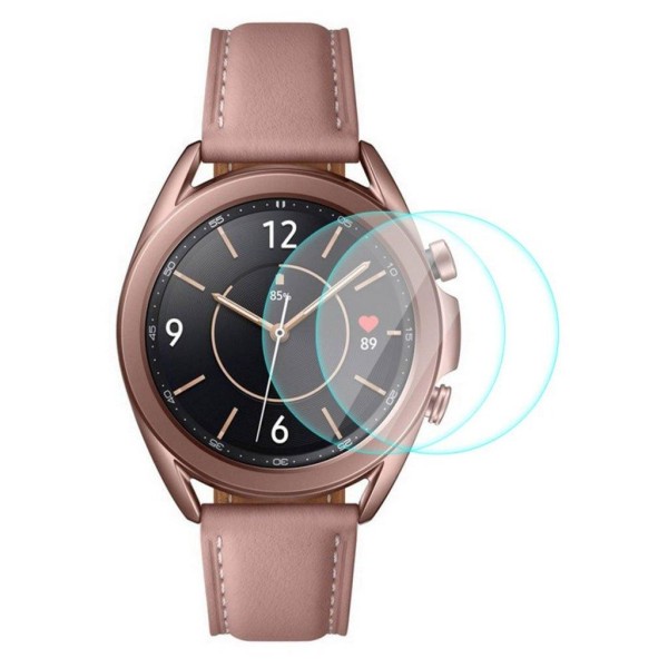 2pcs HAT PRINCE Samsung Galaxy Watch 3 (41mm) tempered glass scr Transparent