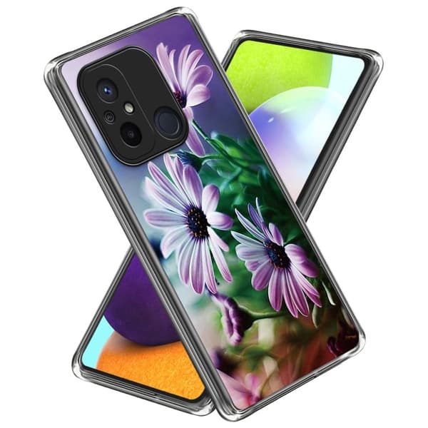 Deco Xiaomi Redmi 12C deksel - Lilla Krysantemum Purple