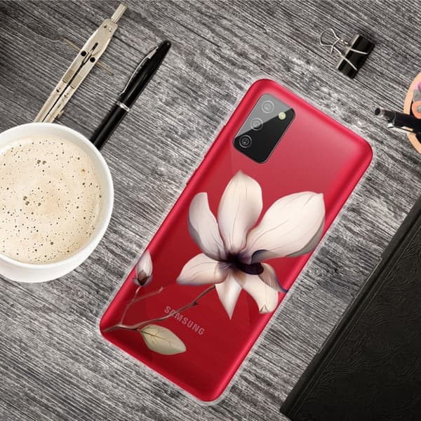 Deco Samsung Galaxy A02s Etui - Smuk blomst Pink