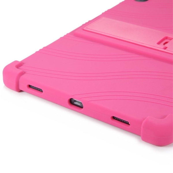 Lenovo Tab P11 silikonfodral med utdragbar kickstand - Ros Rosa