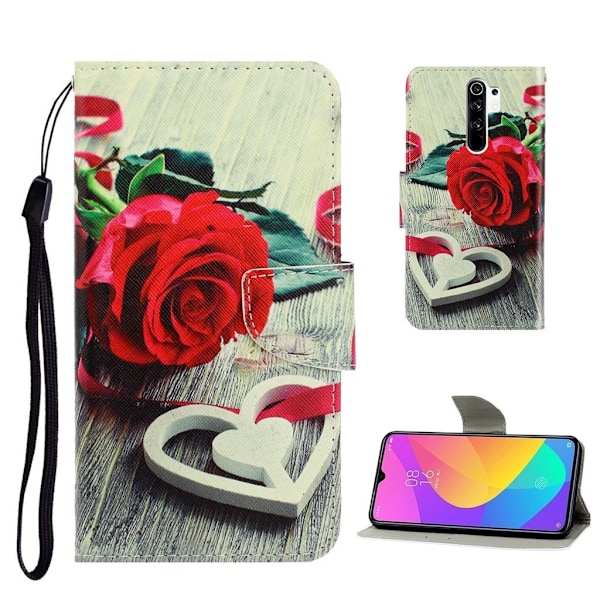 Wonderland Xiaomi Redmi 9 Flip etui - Rose Multicolor