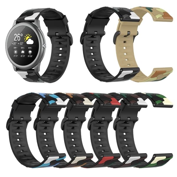 22mm Universal stealthy camouflage stil urrem - Camouflage Grå Silver grey