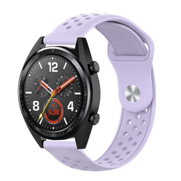 Samsung Galaxy Watch Active / Gear S2 silikoninen ranneke - Vaaleanvioletti Purple