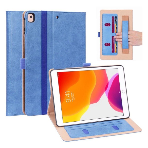 iPad 10.2 (2019) cool læder flip etui - Blå Blue
