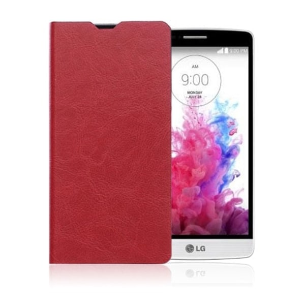 Amdrup LG G4s Läderfodral med Stativ - Röd Röd