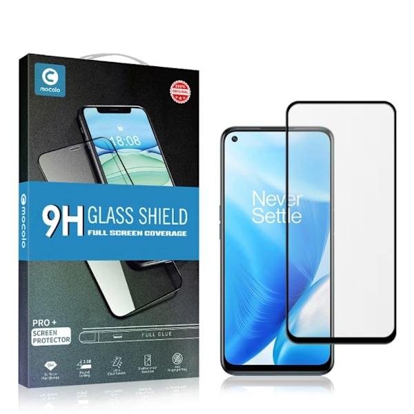 MOCOLO HD OnePlus Nord N200 5G skærmbeskytter i hærdet glas - Sort Udgave Transparent