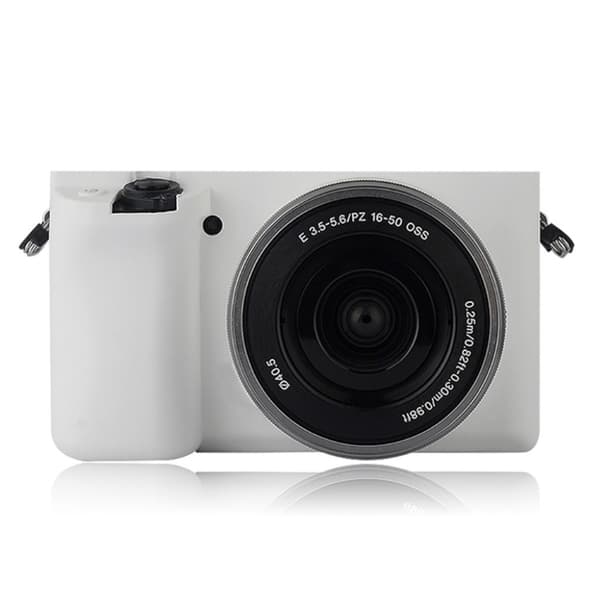 Sony Alpha A6300/A6000 fleksibel blød silikone etui - hvid White