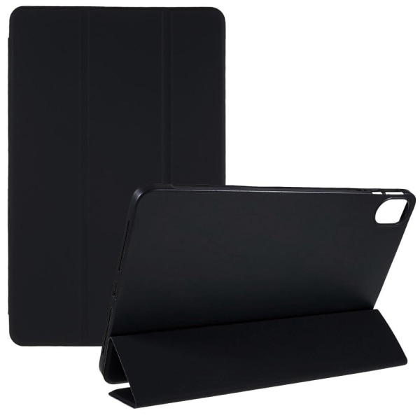 Tri-fold Leather Stand Case for Honor Pad 8 - Black Black