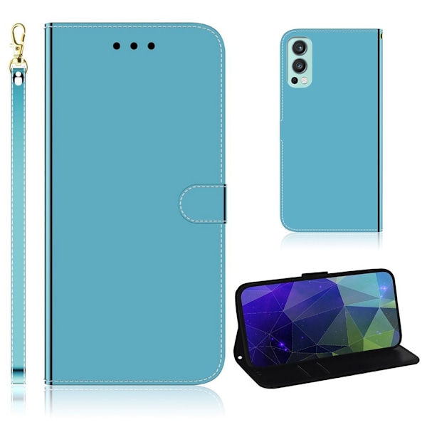 Mirror OnePlus Nord 2 5G Flip Etui - Blå Blue