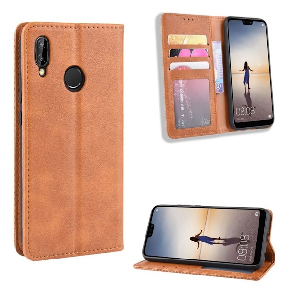 Bofink Vintage Huawei P20 Lite etui - Brun Brown