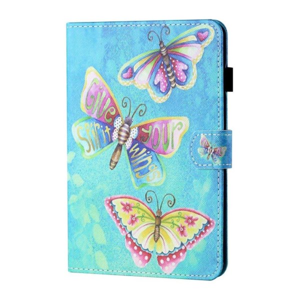 Lenovo Tab M10 patterned leather case - Butterfly Blue