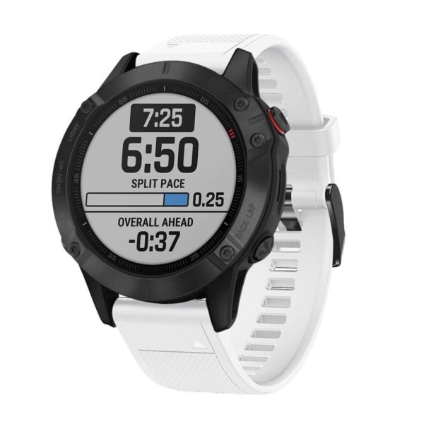 Garmin Fenix 5 silikoninen kellonauha - Valkoinen White