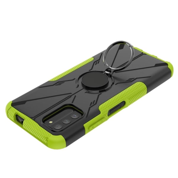 Kickstand cover with magnetic sheet for Nokia G100 - Green Grön