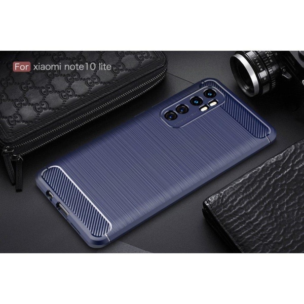 Carbon Flex Xiaomi Mi 10 Lite 5G skal - Blå Blå