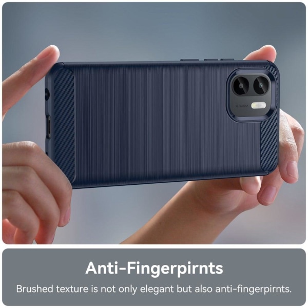 Carbon Flex Etui Xiaomi Redmi A1 - Blå Blue
