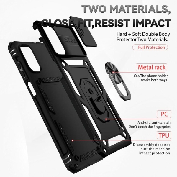 Bofink Combat Motorola Moto G22 kotelot - Musta Black