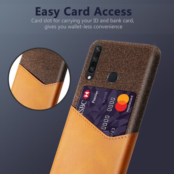 Bofink Huawei Y6p Card deksel - Oransje Orange
