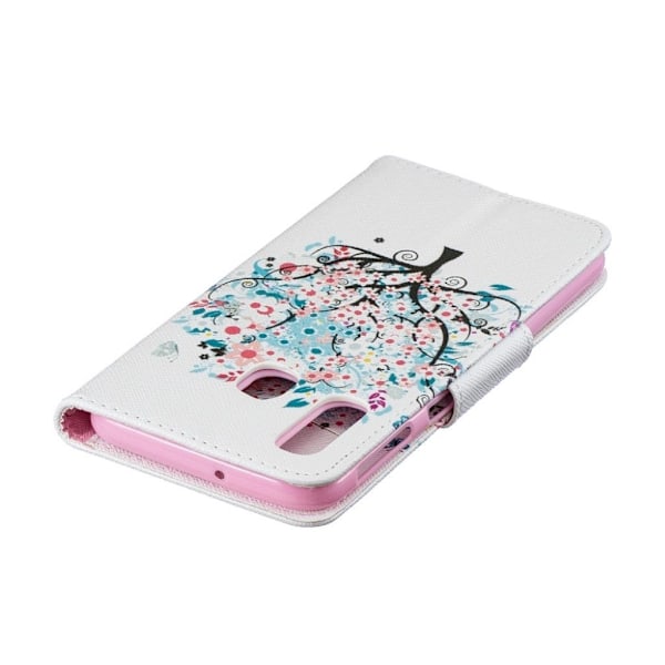 Wonderland Samsung Galaxy A40 flip kotelot - Kukkainen Puu Multicolor