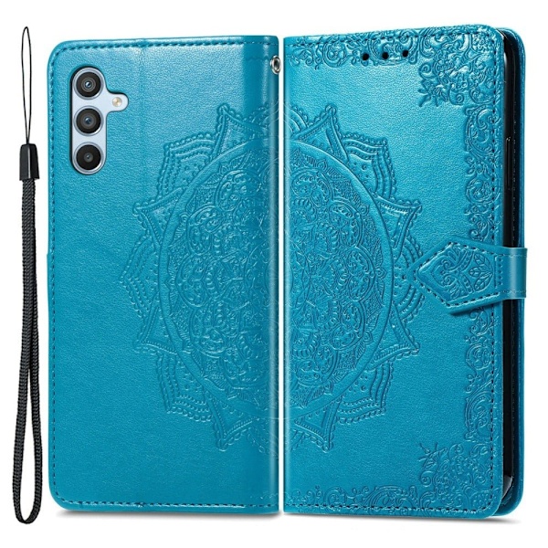 Mandala Samsung Galaxy A54 Flip Fodral - Blå Blå