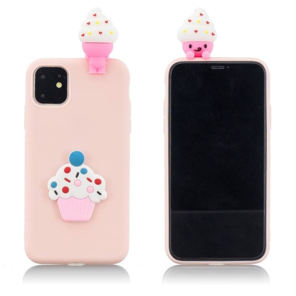 Cute 3D iPhone 11 skal - Rosa Rosa