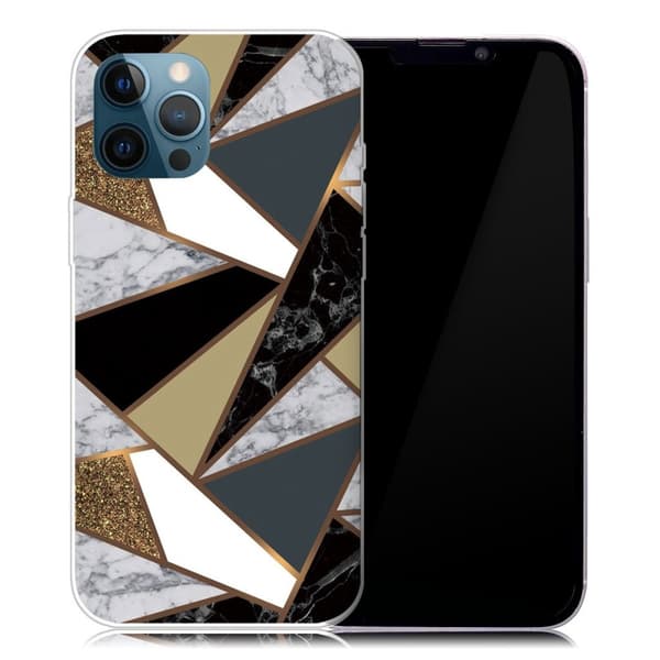 Marmordesign iPhone 13 Pro Max deksel - Jordiske Marmorfragmenter Multicolor