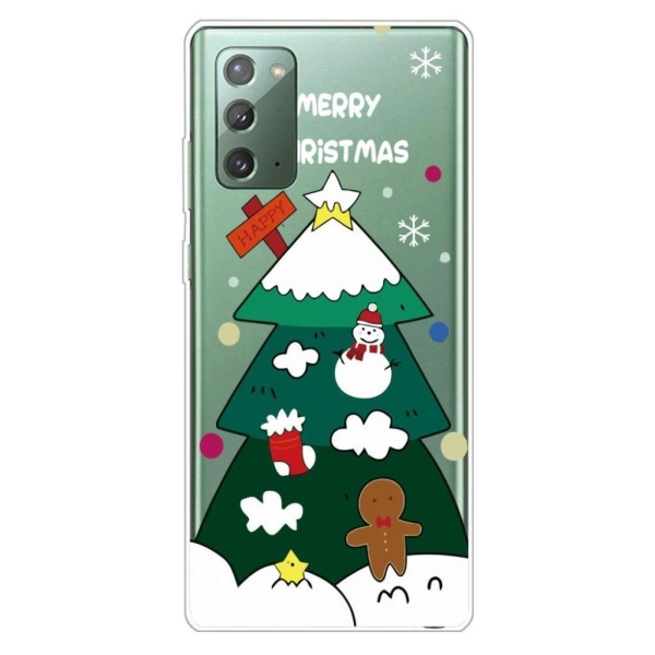 Christmas Samsung Galaxy Note 20 case - Snowman On The Tree Green