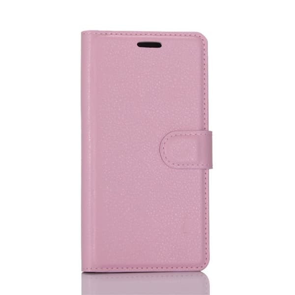 Sony Xperia XA1 litchi fiber läderfodral - Rosa Rosa