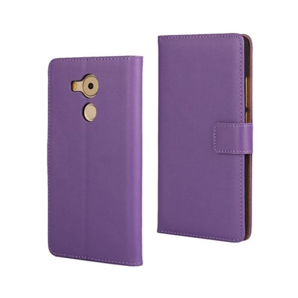 Mankell etui i læder til Huawei Mate 8 med indbygget kortholder - Lilla Purple