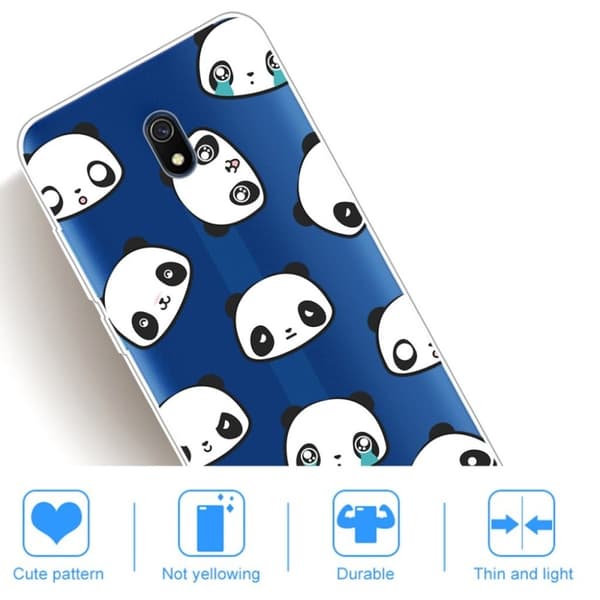 Deco Xiaomi Redmi 8A cover - Pandaer White